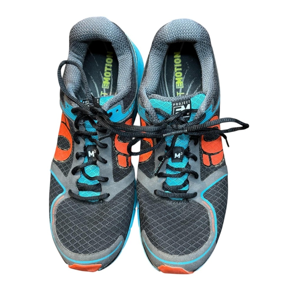 Pearl Izumi EM Road M3 Shoes Mens Size 8.5 Gray Blue Orange Running Sneakers